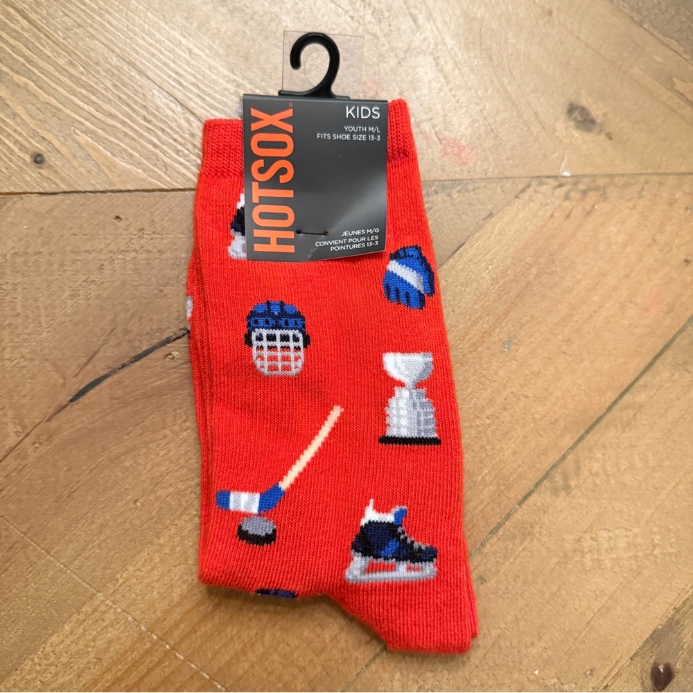 Hot Sox Kids Red Sports Socks